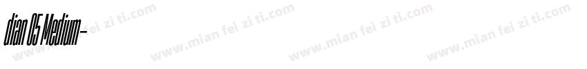 dian 05 Medium字体转换